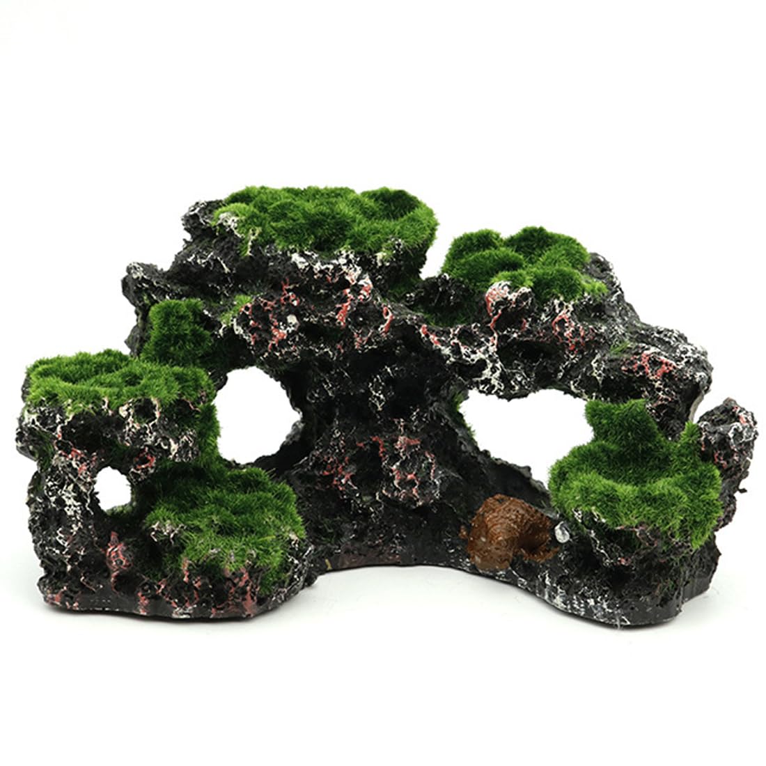 GNHG Adornos Artificiales para terrario fotográfico – Modelo de Resina Reutilizable, Accesorios de decoración de Peces para acuarios de Arrecife, Plantas de paisajismo de Coral, 1 Paquete