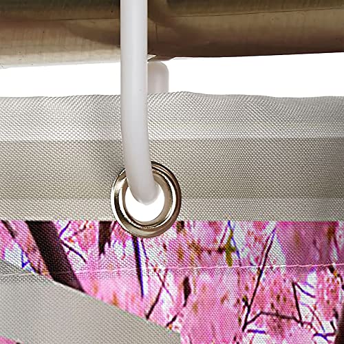 Rideau de douche polyester KnSam 180x200 lavable anti-moisissure sakura