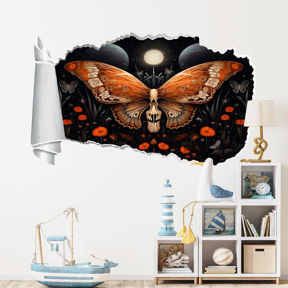 Pegatinas de decoración de pared 3D Mariposa Pegatinas De Pared Calcomanías Murales De Pared Rotas 3D Flor Vinilo De Pared Arte Hogar Decoración De Pared