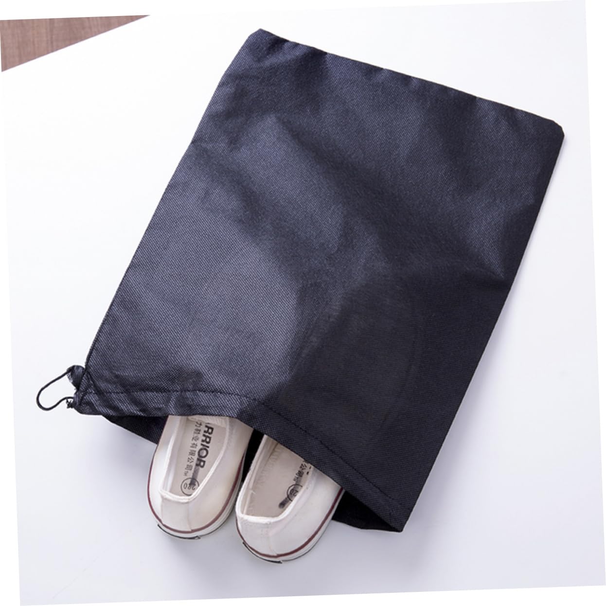 24piezas Bolsa De Zapatos Portátil Organizador De Calzado No y Transpirable para y Almacenamiento De Zapatos Negro