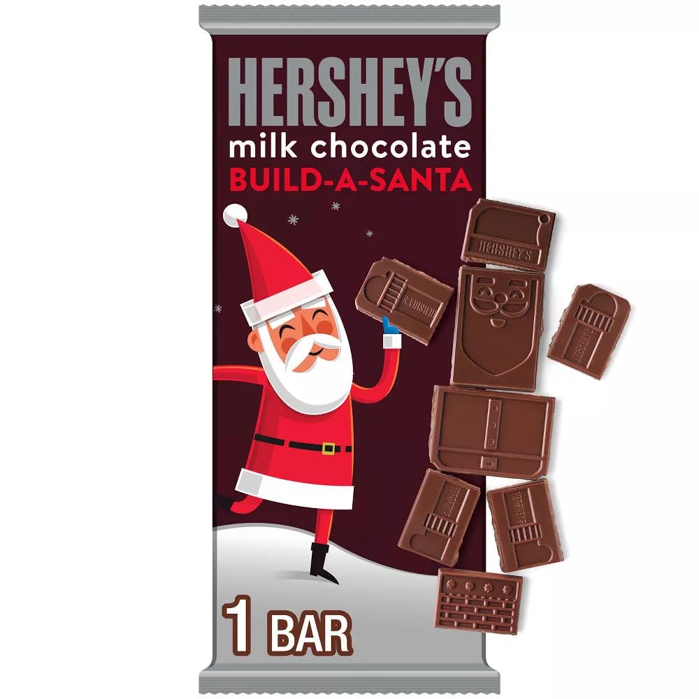 MILK CHOCOLATE XL BUILD-A-SANTA BAR 4.32 OZ. (122G)