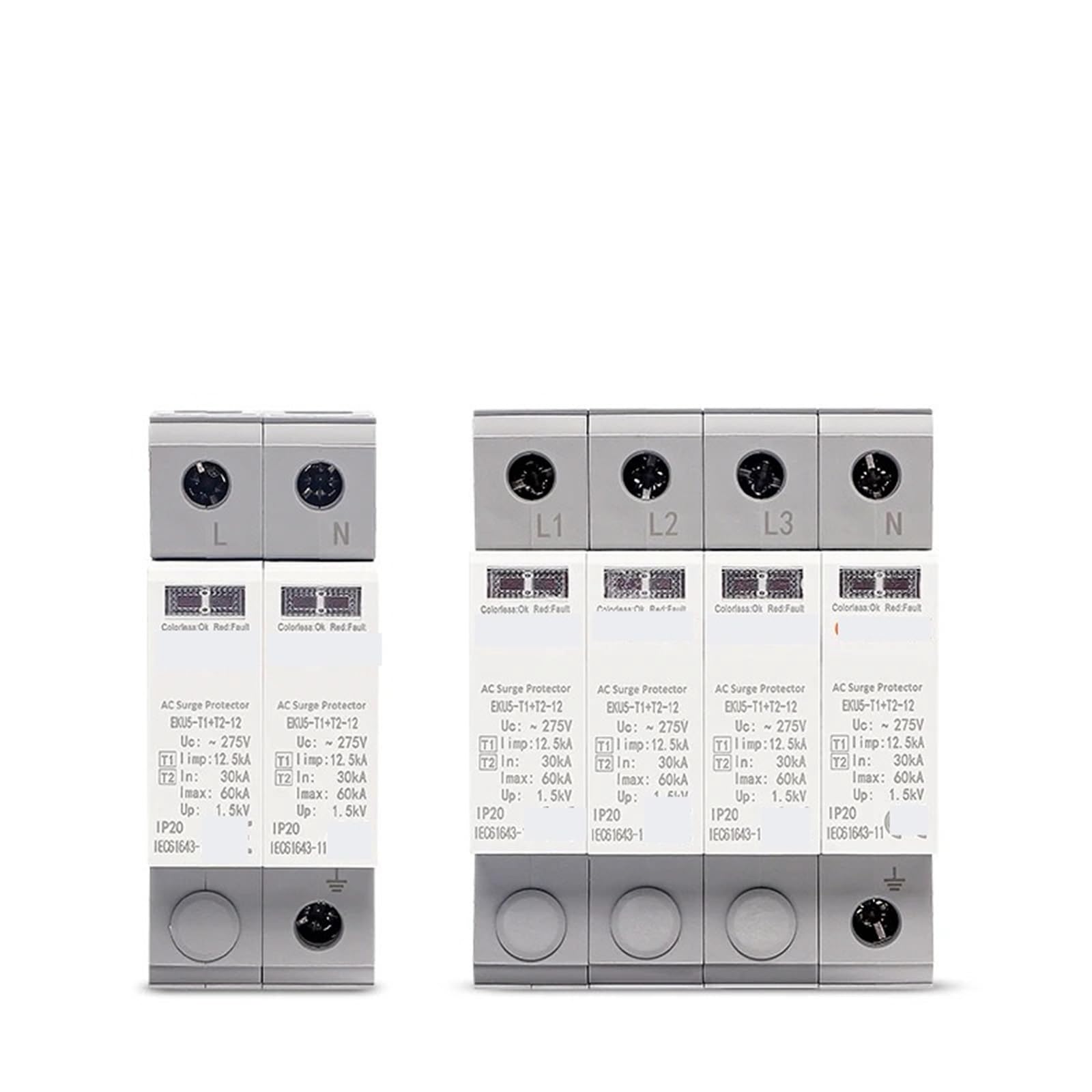 Dispositif de protection contre les surtensions SPD AC 275V type T1 T2