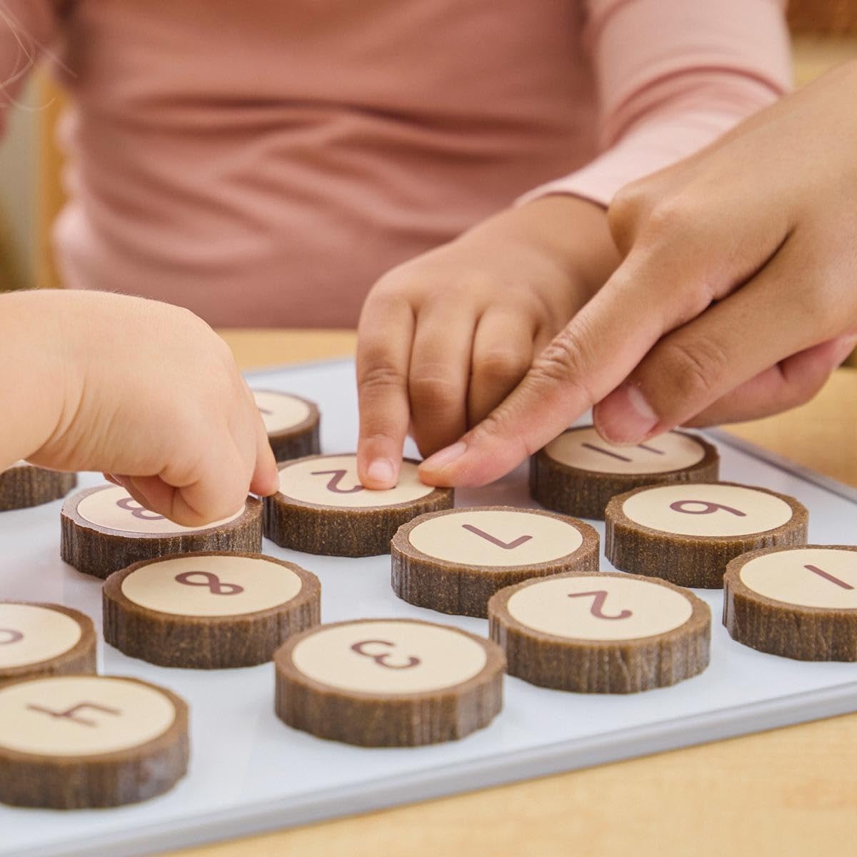 Kaplan Early Learning Magnetic Wood Cookie Counters - 21 Pieces