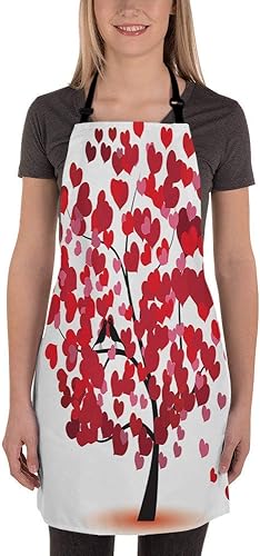 Miniatura 9 de Delantal de mandala, para chef, camarera, cocinera, cuello ajustable, para mujeres, hombres y niñas