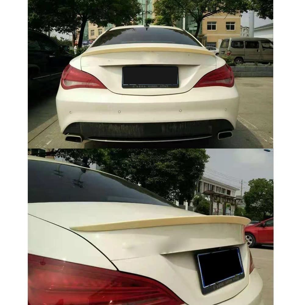 Spoiler Fit for Mercedes Benz W117 CLA45 AMG 4 Sedan Porta 2014-2018 Addominali Indietro Primer Alettone Posteriore Tronco Ala Boot Lip