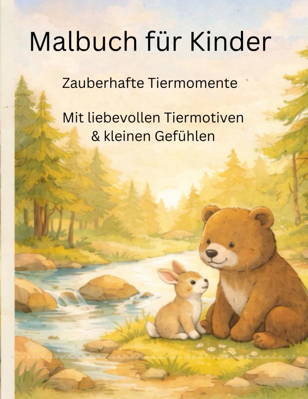 Zauberhafte Tiermomente: Ein liebevolles Malbuch für Kinder mit Tiermotiven und kleinen Gefühlen