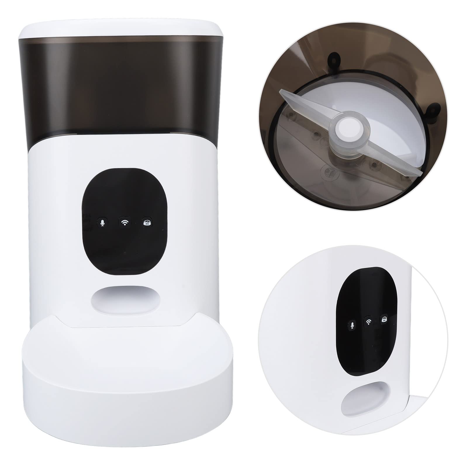 Alimentador Automático para Mascotas, Dispensador de Comida para Perros de 5 litros con Temporizador, Grabadora de Voz Interactiva, Alimentador Automático para Perros,