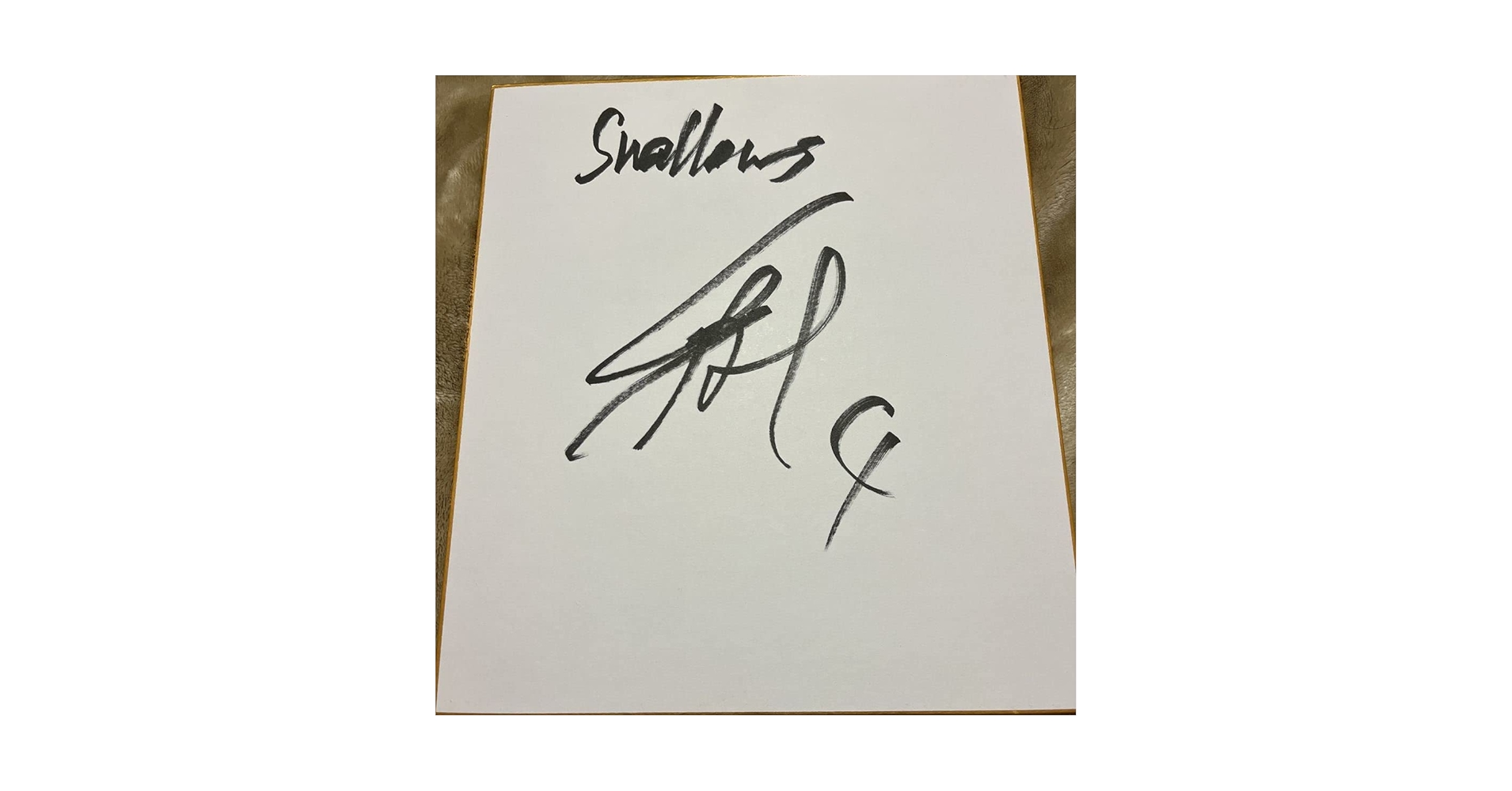 Amazon.co.jp: ヤクルトスワローズ丸山和郁選手直筆サイン色紙