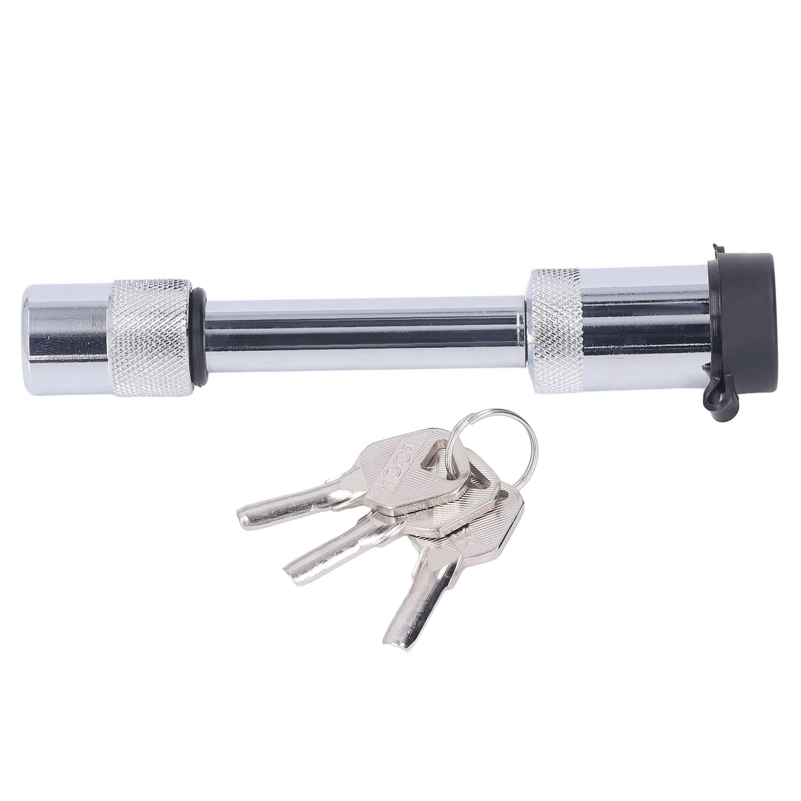 Anhänger Kupplungsschloss, 5/8 Zoll Pin Tow Edelstahl Barbell Stil Verriegelungskupplungsstift mit 3 Schlüsseln für Anhänger, LKW, Auto, Boot