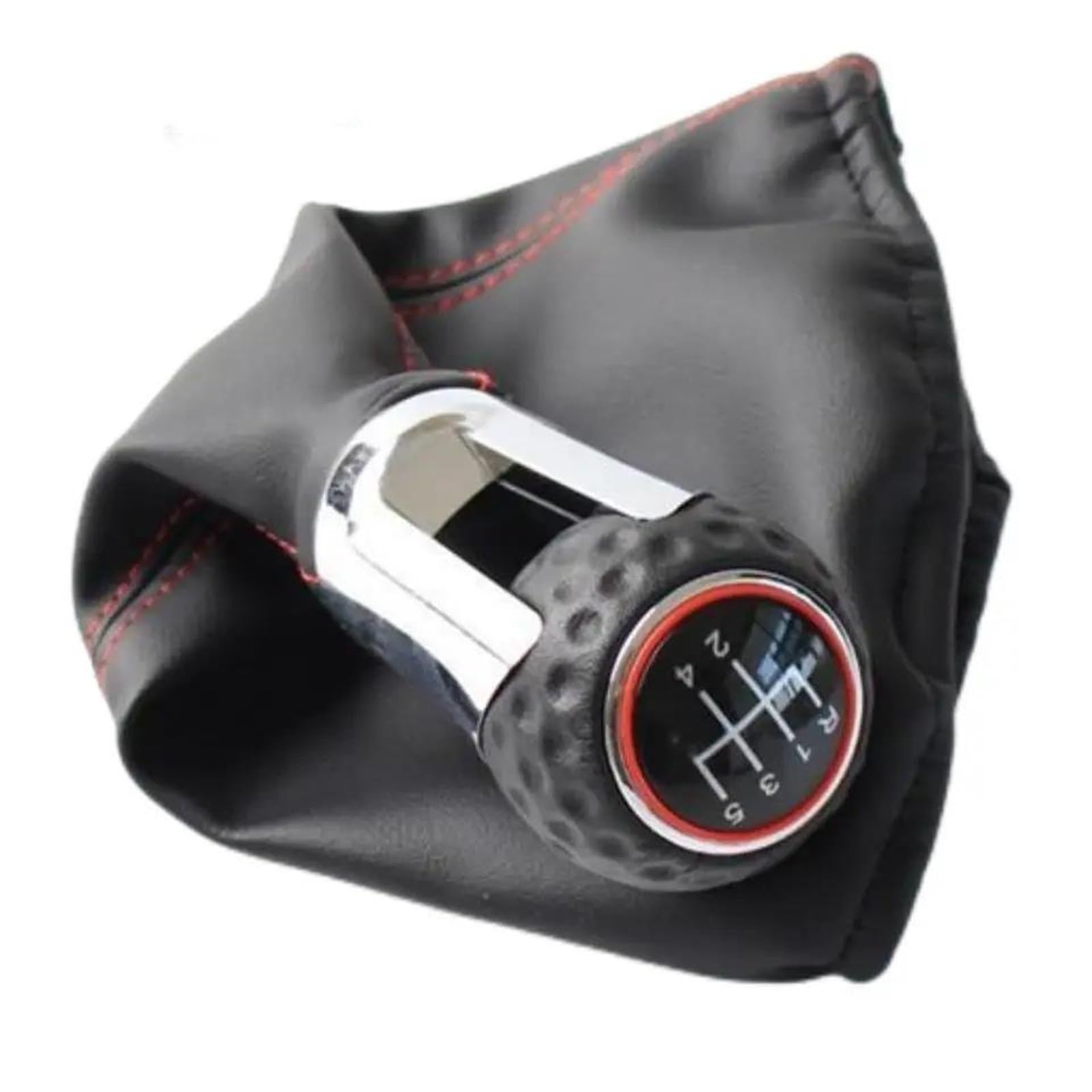 Fhuwaz B0455 Car Gear Knob For Jetta Golf 3 Mk3 Lupo Polo Caddy Vento 1992-1998 Car Hand Speed Head Gear Shift Knob Gaiter Boot Collar(B0455)