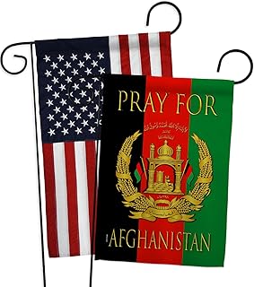Pray for Afghanistan Garden Flag Pack Support Stop War Kabul Taliban NATO United States Biden Stand Soldiers Applique House Decoration Banner Small Yard Gift Double-Sided, Made in USA
