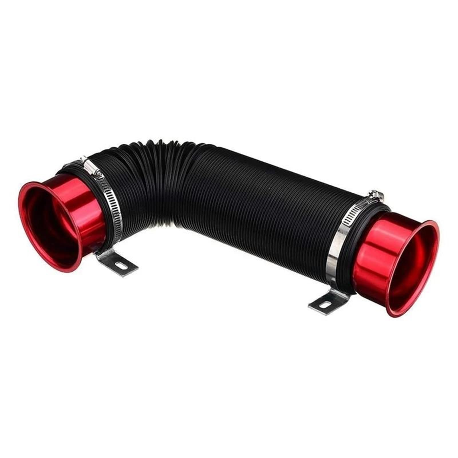 Admisión Aire Kit Manguera Alimentación Conducto Flexible Tubo Frío Entrada Filtro Aire 76Mm 1M Con Abrazadera Tuyere Filtro Aire