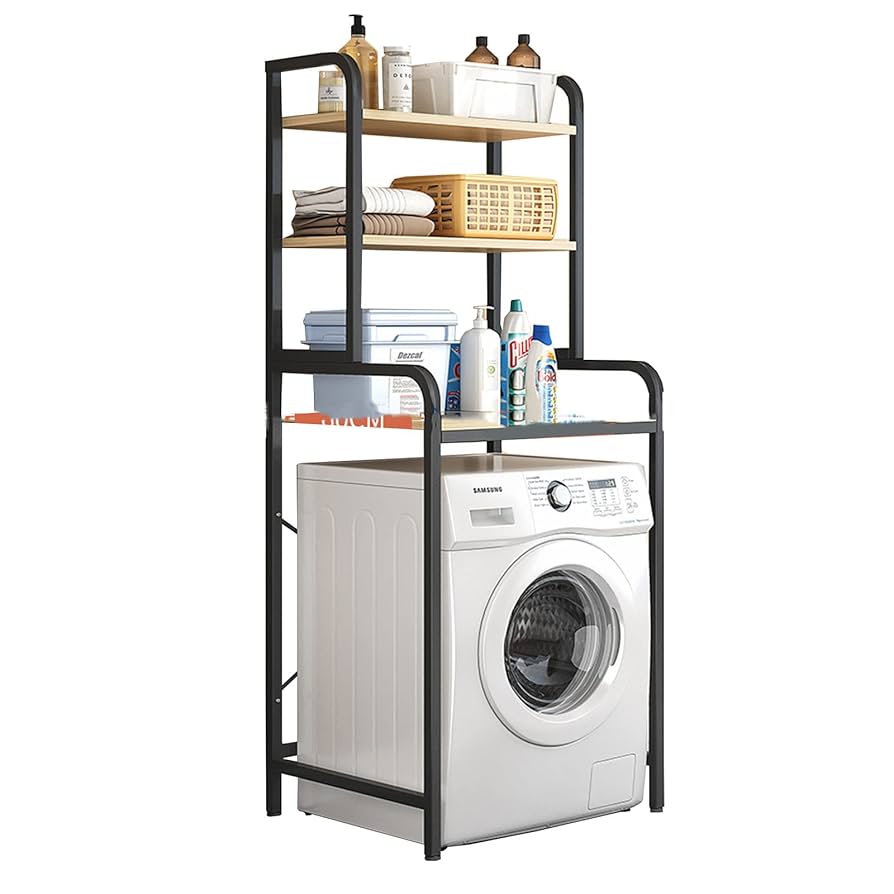 Amazon｜洗濯機収納ラック、トイレ収納棚バスルーム上、スペース