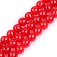 Vista 18 de JOE FOREMAN Cuentas redondas de piedra natural de jade rosa de 0.315 pulgadas para hacer joyas, cuentas de 15 pulgadas, piedras semipreciosas