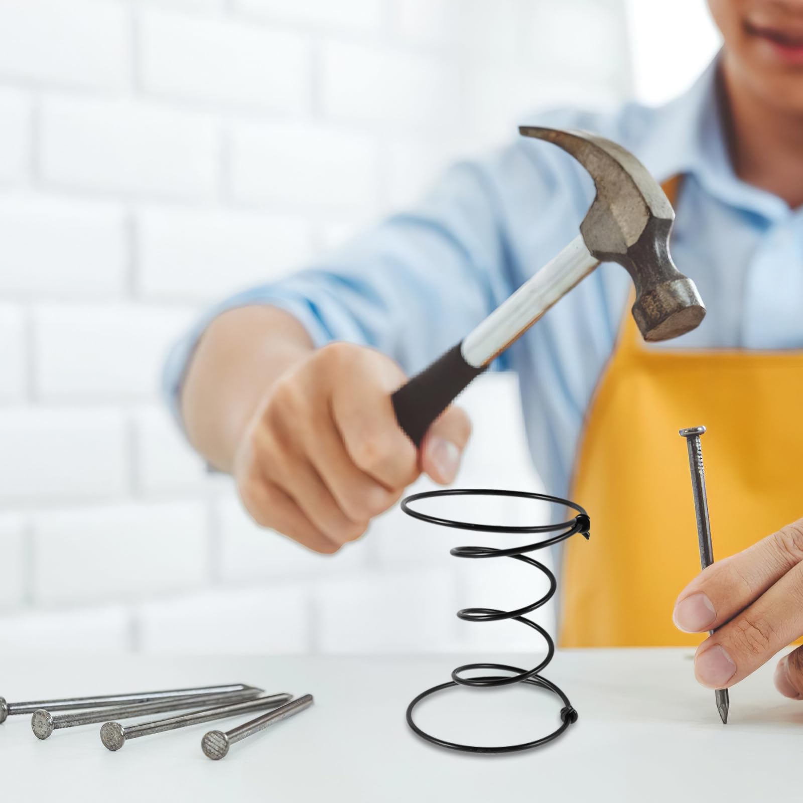 Sosoport 8 Stück Spiralfedern für Stühle und Matratzen aus Stahl mit Hoher Elastizität und Einfacher Installation für Möbelreparatur im Büro und Zuhause in Schwarz