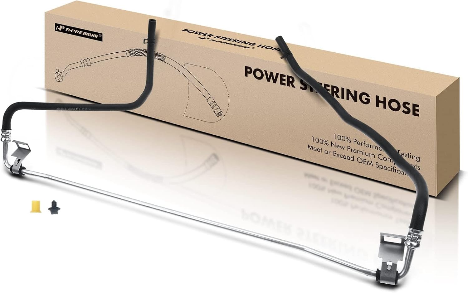 A-Premium Power Steering Return Line Hose Assembly Compatible with Chrysler Voyager Town & Country Dodge Grand Caravan Volkswagen Routan Cooler Tube