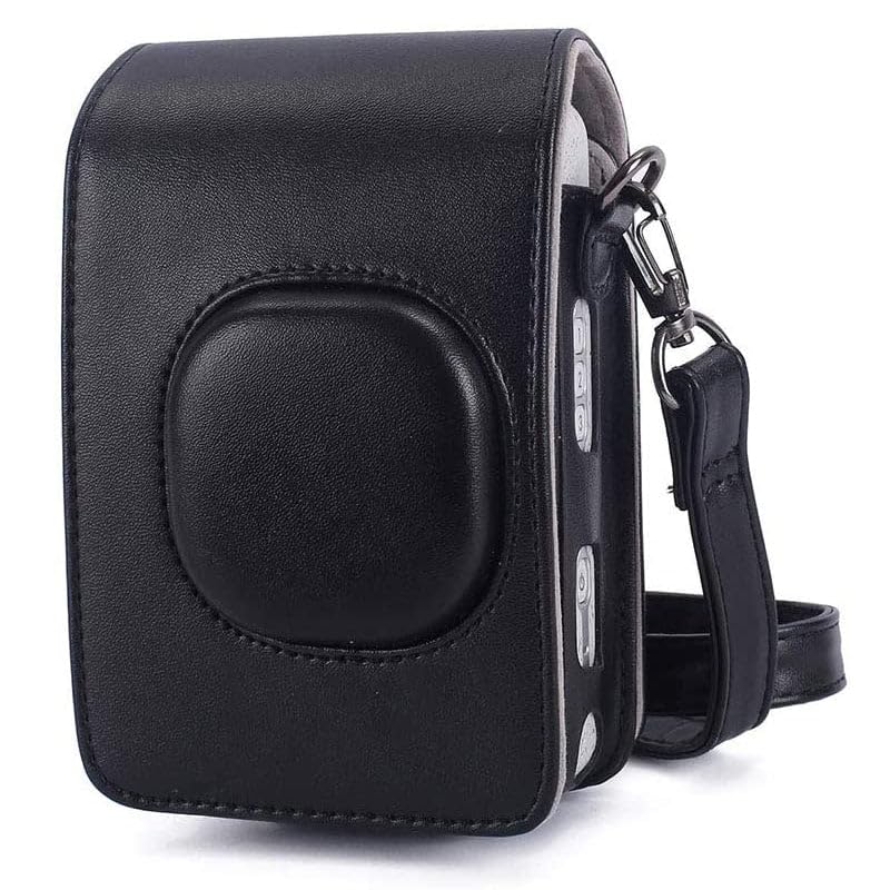 Protective Camera Case for Fuji-Film Insta-x Instant Mini Liplay Leather Bag with Adjustable Shoulder Strap- Black-picture-23