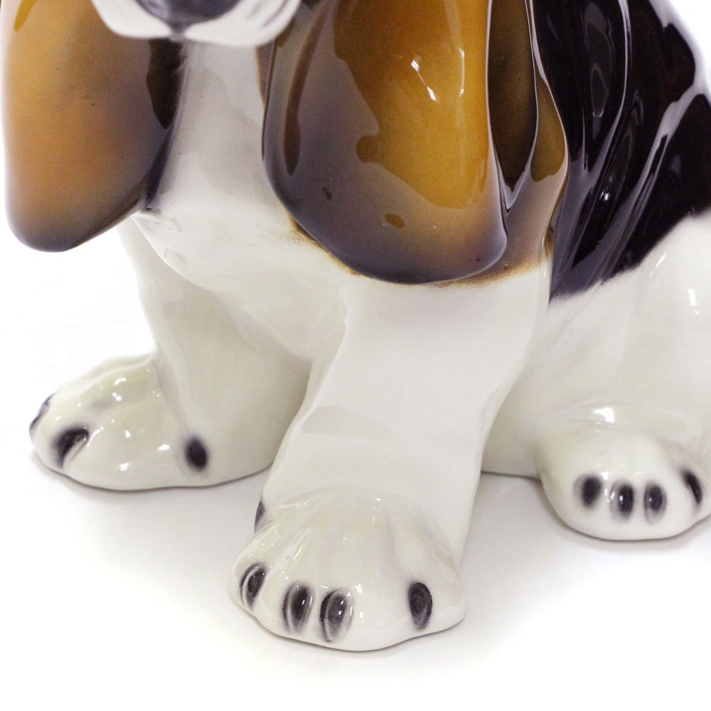 イタリア製　陶器　置物 Amazon.co.jp: 【イタリア製 陶器】バセット H27cm / H6-40 : ホーム