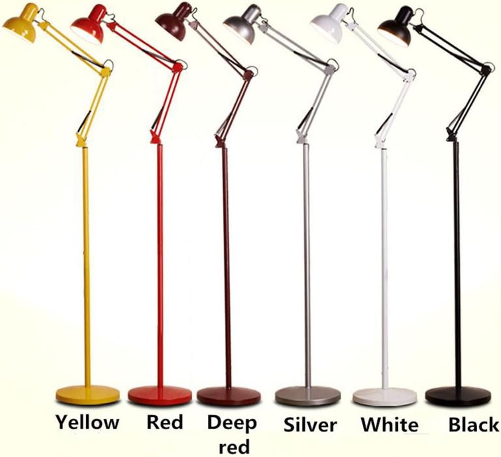 Standing Lamp Industrial Loft Floor Lamps Living Room Bedroom Studyroom Reading Lights Modern Minimalist Tattoo Embroidery Physiotherapy Lamps Floor light (Color : Black-White light)