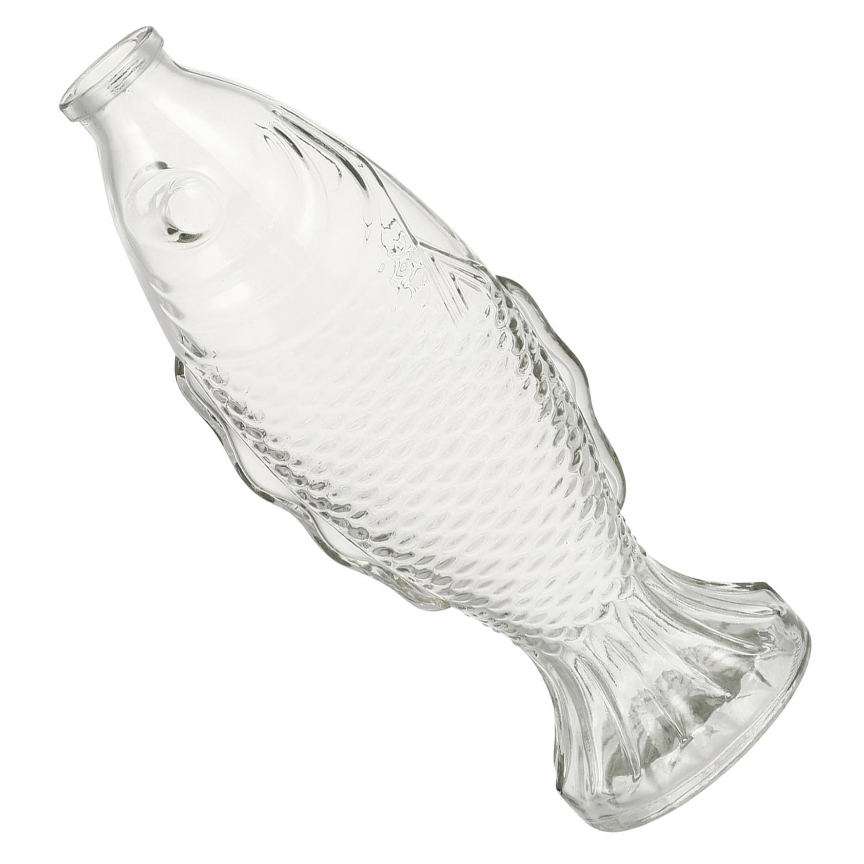Amazon.co.jp: ORFOFE 魚形ガラス花瓶 大型装飾瓶 耐久性 の透明ガラス