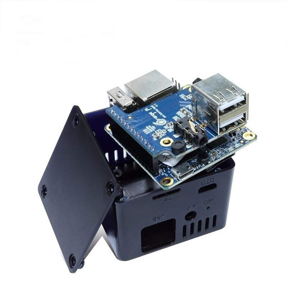 XELDEC3-in-1 Orange Pi Zero 512MB Development Board + Expansion Board + Black Case Kit Wood Shaving Tools