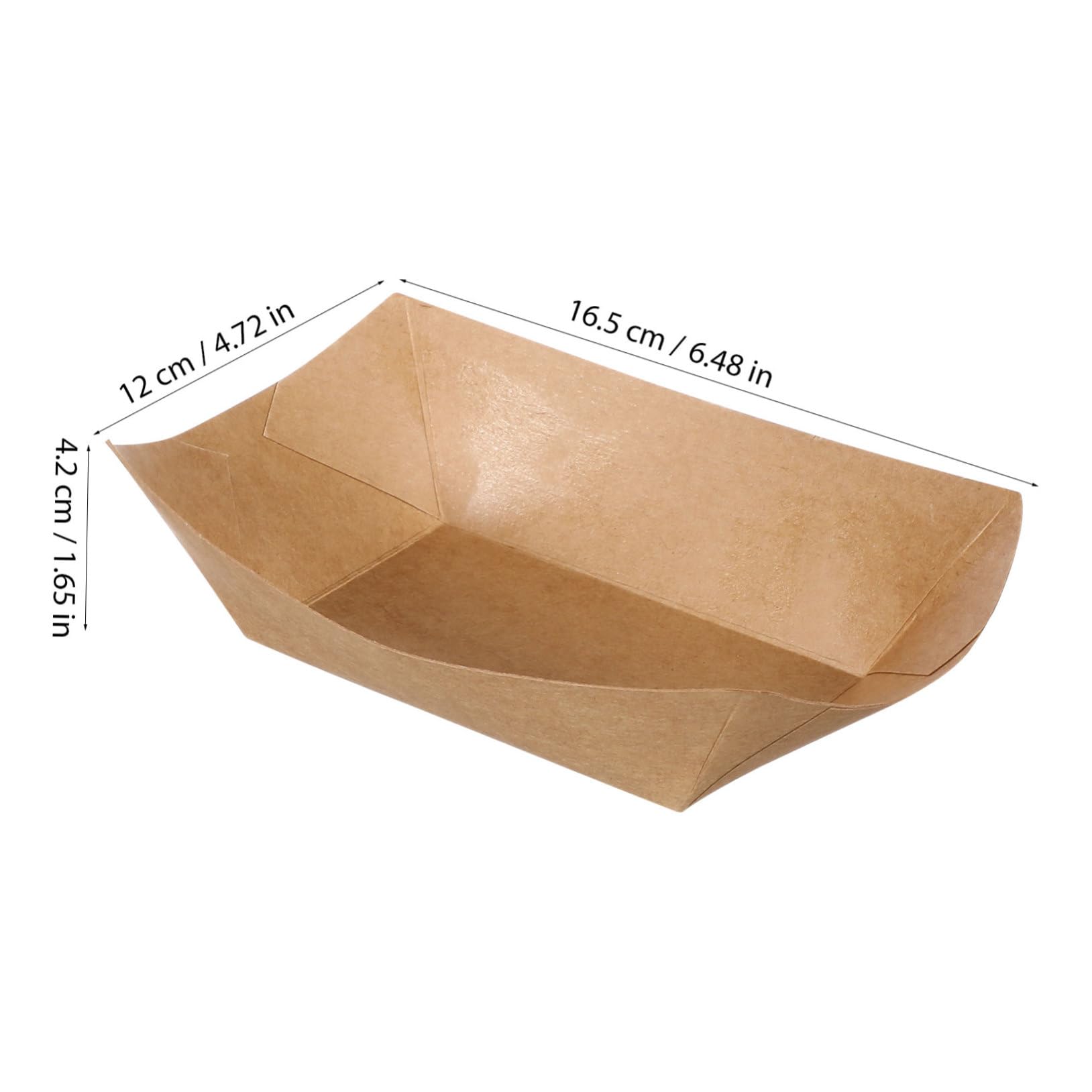 BIUDECO Versatile Snack Trays 50ct Leakproof Coating for Parties Catering Picnics