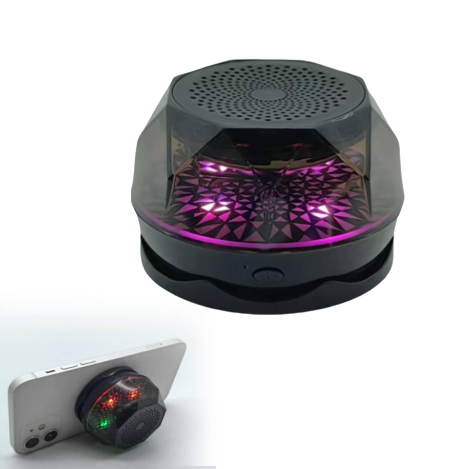 Magnetic Bluetooth Speaker Portable Wireless Speaker with Multi RGB Color Light Show Diamond Bluetooth Speaker with Multi-RGB Color