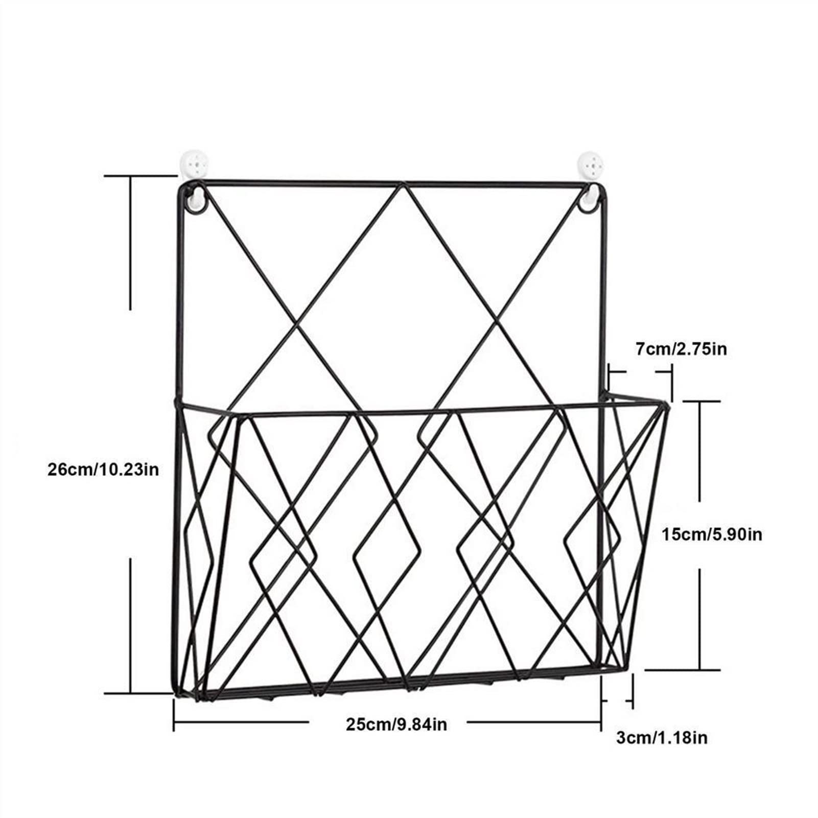 Portadocumenti da Scrivania File rack file a parete file stoccaggio titolare geometrico metallo rivista file stoccaggio cestino soggiorno corridoio corridoio cestini portaoggetti chiave Vaschetta Port