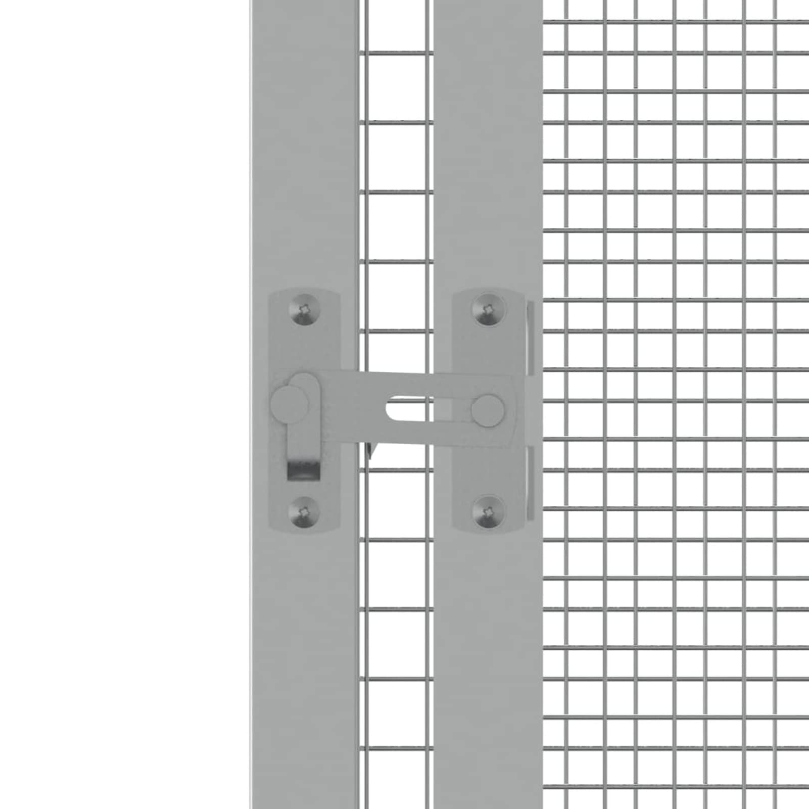 IKAYAA Pajareras Exterior en Jardin, Voladera Grande para Pájaros, Pajarera de Exterior, Voladera de Jardín - 111 x 107 x 211,5 cm Gris