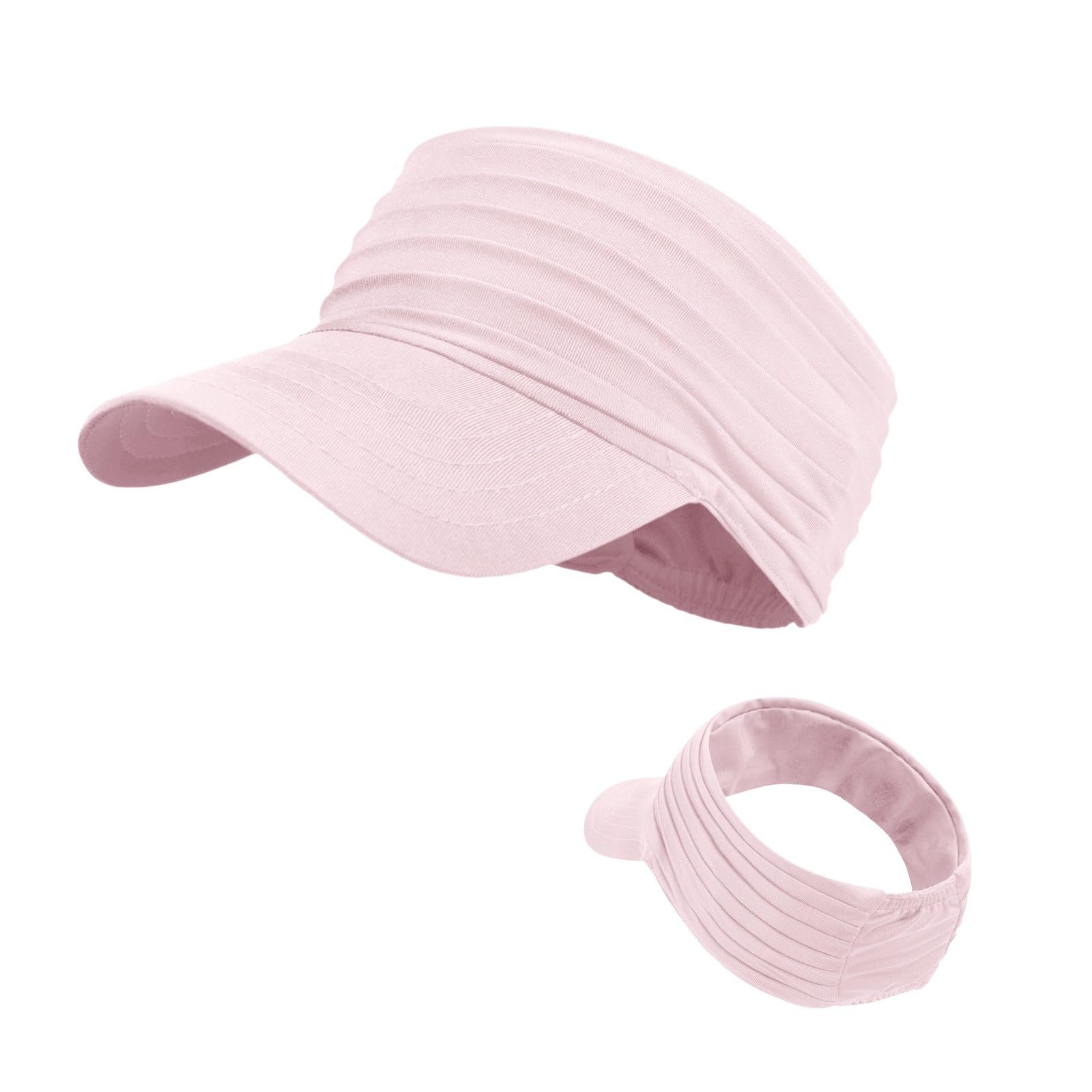 Generico Sombreros de playa deportivos para hombre y mujer, gorros elásticos, ligeros y plegables, para correr y tenis, gorra con visera elegante