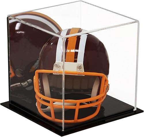 Vista 632 de Better Display Cases Versátil vitrina de acrílico transparente - Caja rectangular grande con base blanca 18" x 12" x 3" (BK09)