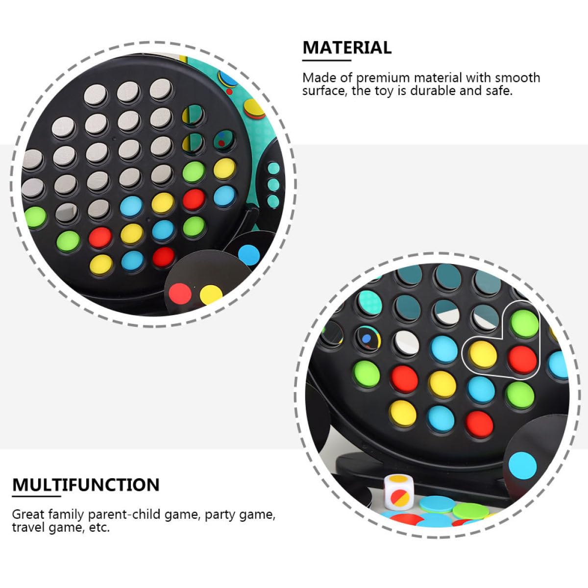 Mikinona Jeu de Stratégie Éducatif avec Cartes Colorées Jeu de Plateau Interactif pour Garçon Fille Favorisant la Réflexion Logique Développement Cognitif et Apprentissage Précoce