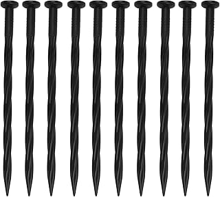 Sponsored Ad - NUTJAM 10 Pcs Plastic Edging Stakes, 7.9 Inch Spiral Nylon Landscape Anchoring Spikes, Paver Edging Nails f...