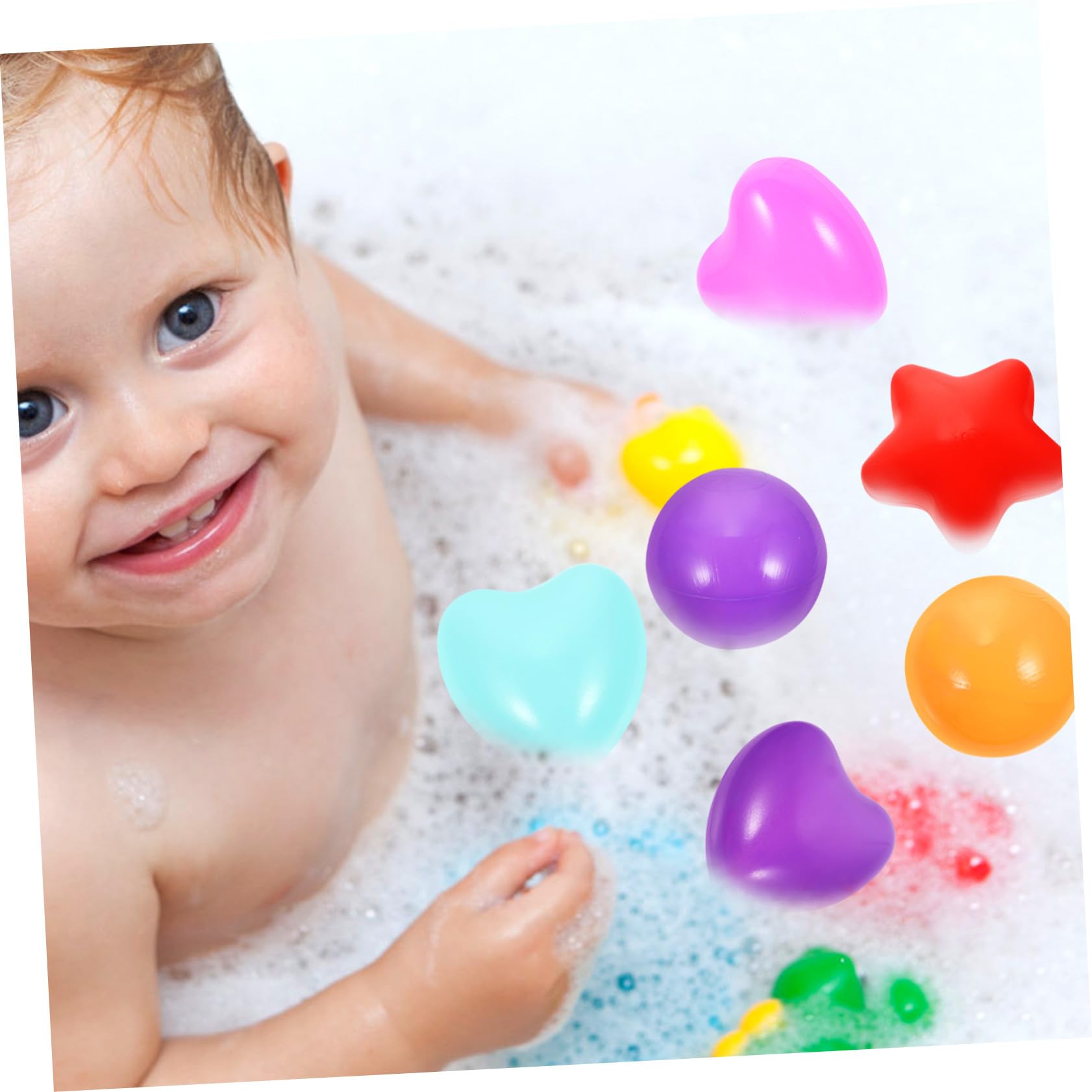 SOIMISS Bolas de Plástico en Forma de Estrella 150 Piezas para Niños