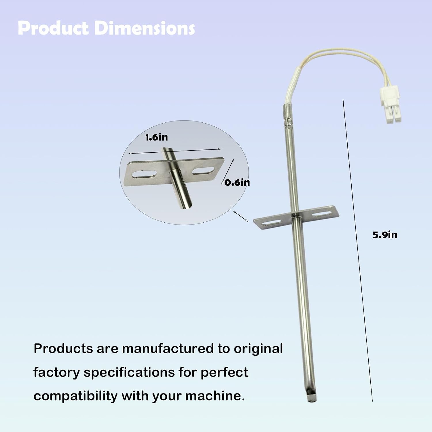 5304504897 318562500 Oven Temperature Sensor Probe Easy-to-Install | Numbers PS11758156 AP6025829 5304525427 4452257 PS11758156 1 Year Replacement Service kitchen Precise Temperature Measurement