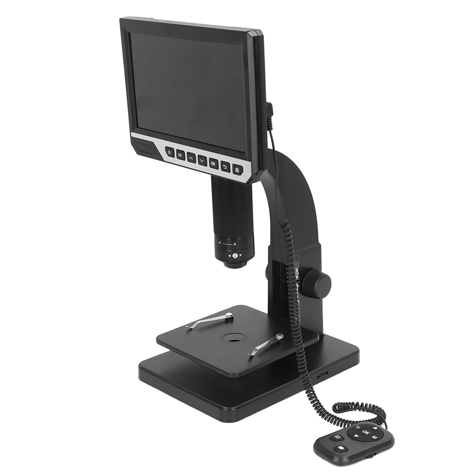 FTVOGUE Digitalmikroskop, 7-Zoll-IPS-HD-Display USB-Digitalmikroskop 2000X 12MP 1080P mit Eingebautem 2600-mAh- Zum Betrachten von Münzen, Löten, Telefonreparatur