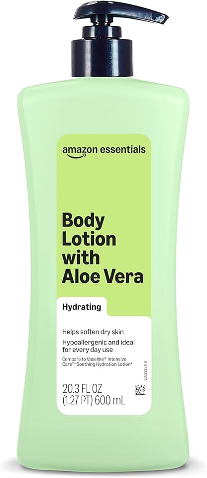 Hydrating Body Lotion with Aloe Vera, Hypoallergenic Formula for Daily Use, 20.3 Fl Oz