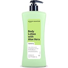 Amazon Essentials Hydrating Body Lotion with Aloe Vera, Hypoallergenic Formula for Daily Use, 20.3 Fl Oz