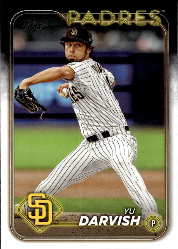 Amazon.com: 2024 TOPPS #627 YU DARVISH PADRES BASEBALL OFFICIAL