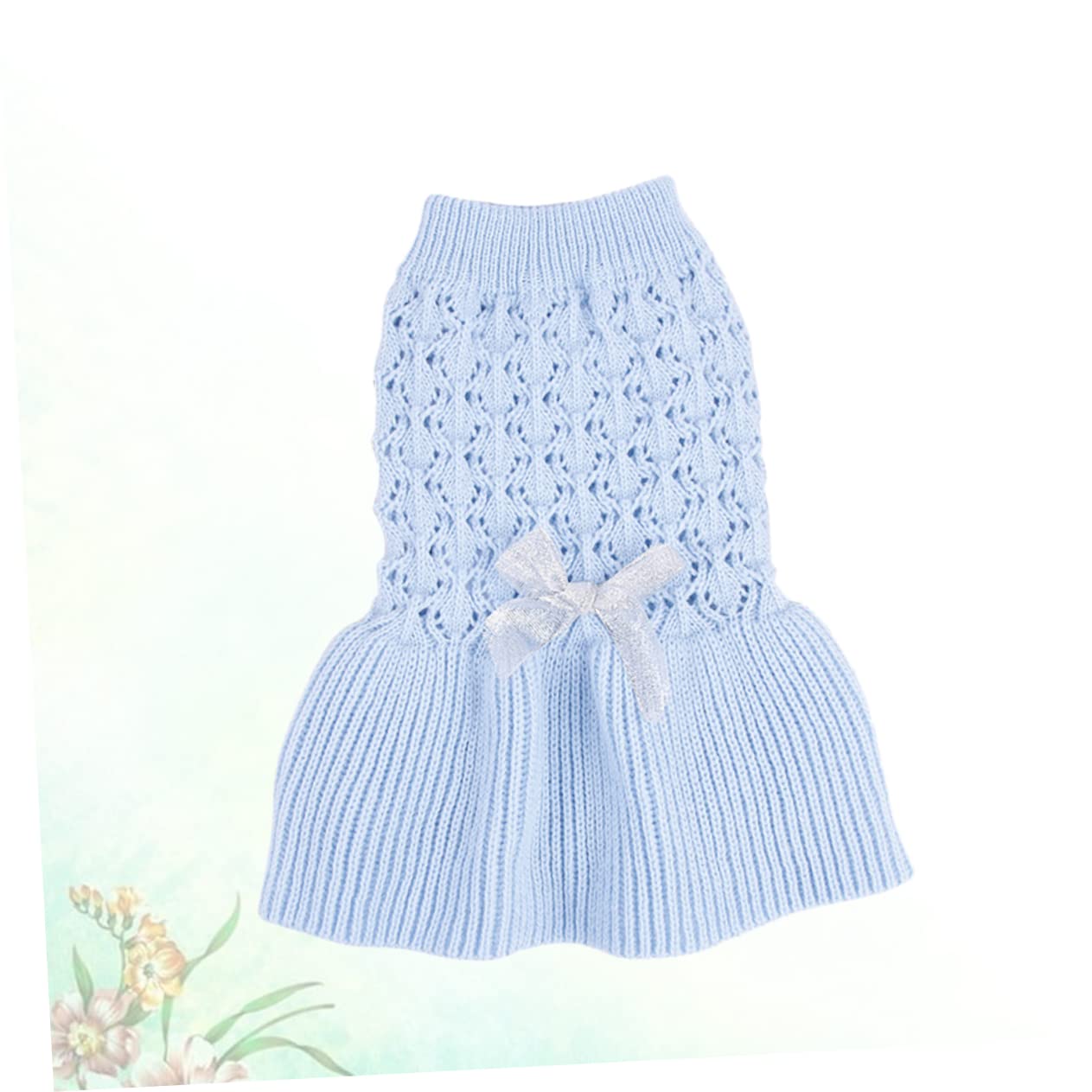 BESPORTBLE 2pièces Pull pour Chien Et Chat De Printemps Laine Douce Vêtement à Deux pour Chiens Et Robe Adorable Bleu s