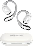 Monster Écouteurs Open Ear AC317, Appels cristallins, 24 heures de lecture, Chargement Type-C, Contrôle tactile, Écouteurs sans fil ouverts résistants à la transpiration, Écouteurs sans fil Bluetooth 5.4 (Blanc)
