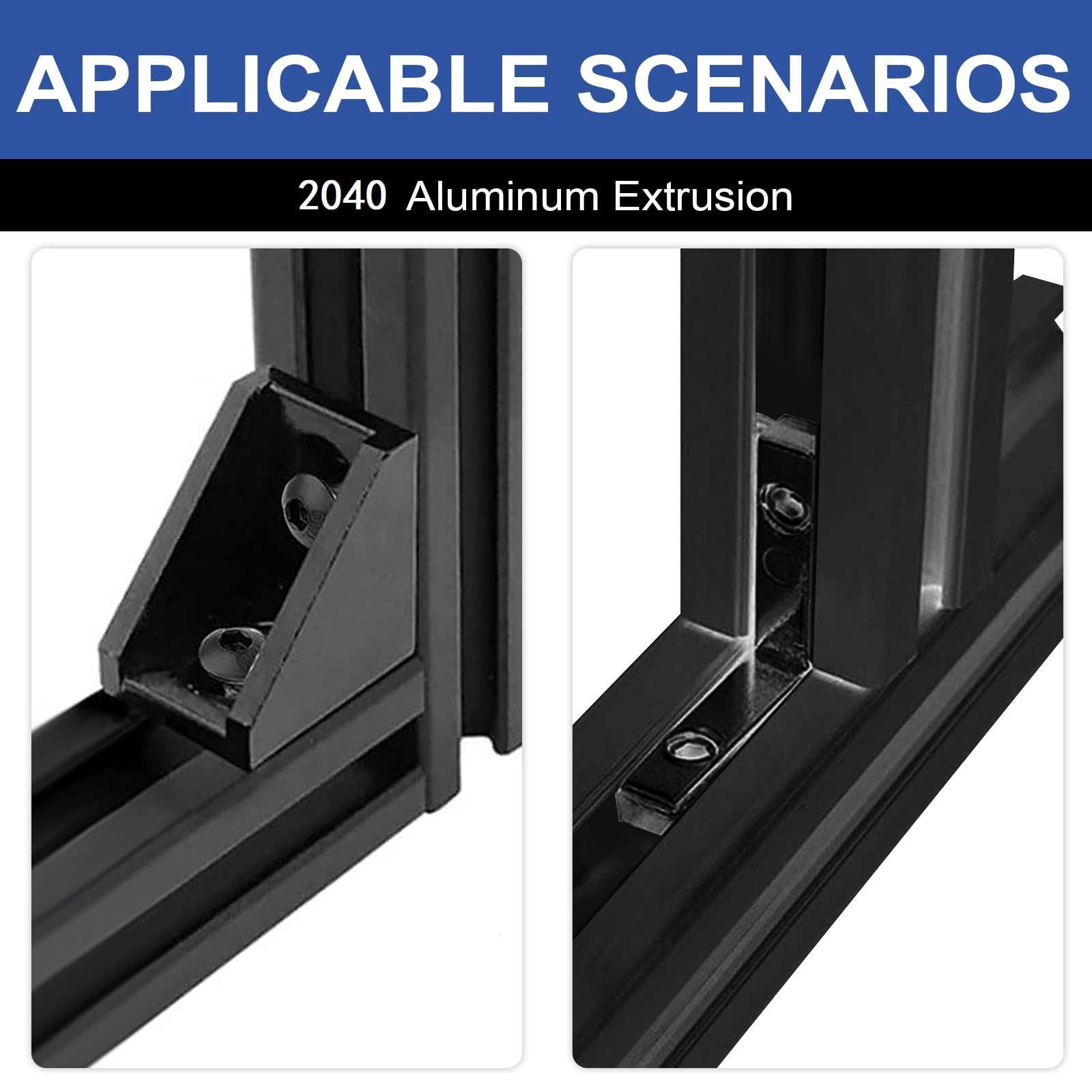 8Pack 2040 Aluminum Extrusion V Slot 1830mm 72 inch Black — Amazon image 4