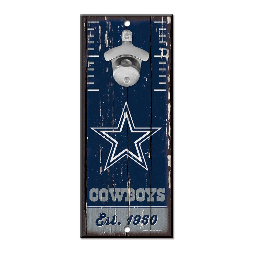 Wincraft Bottle Opener Plaque de Bois - Dallas Cowboys