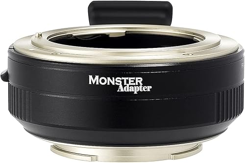 Adaptador Monster LA-FE1 de enfoque automático compatible con lente Nikon F de montaje a cámara Sony FE, con controlador G habilitado (firmware v03)