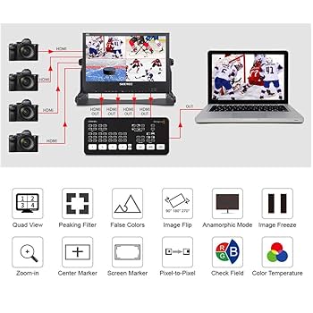 SEETEC ATEM156 15.6インチ 撮影用 HDMI4入力 Vマウント Amazon.com: SEETEC ATEM156-CO 15.6 Inch Live Streaming Carry