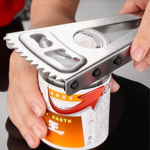 Miniatura 3 de Abridor de botellas de cerveza de acero inoxidable 6 en 1 tarro oral para manos débiles, raspador de escamas de pescado, destornillador, herramienta