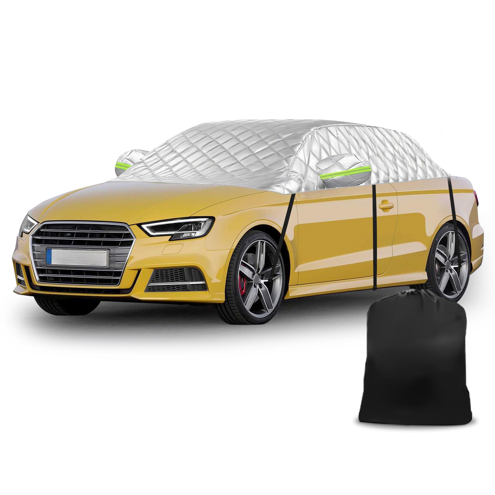 Half Car Cover Replacement for Audi A3/S3 Cabriolet 2008-2012, Perfect Fit Soft Top Roof Protection Car Cover, Waterproof, Thickened Half Garage, Anti-Hail and Anti-Snow