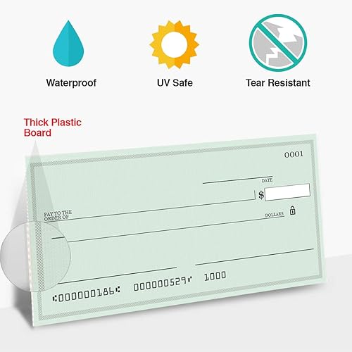 Miniatura 3 de Pixelverse Design - Verificación de presentación de premios gigantes - 16 x 32 pulgadas - Cheque de novedad grande para dotación, donaciones y