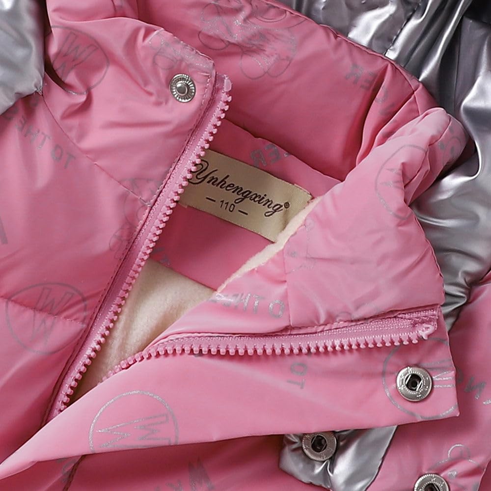 Hopscotch Girls Nylon Mini Length Long Coats in Pink Color For Ages (5-6 Years) 3