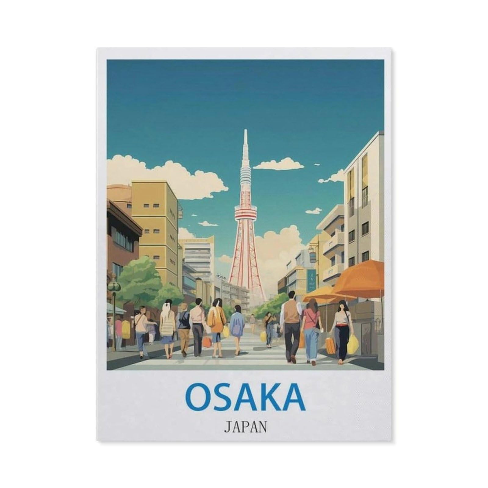 BEAYODKP DIY 5D Diamond Painting，Osaka Japan（30x40cm）